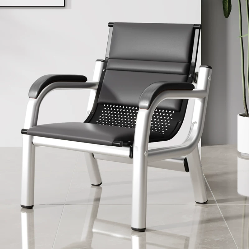 Office sofa, coffee table combination, reception room, simple three person seat, iron frame, long chair, iron art waiting sofa chair