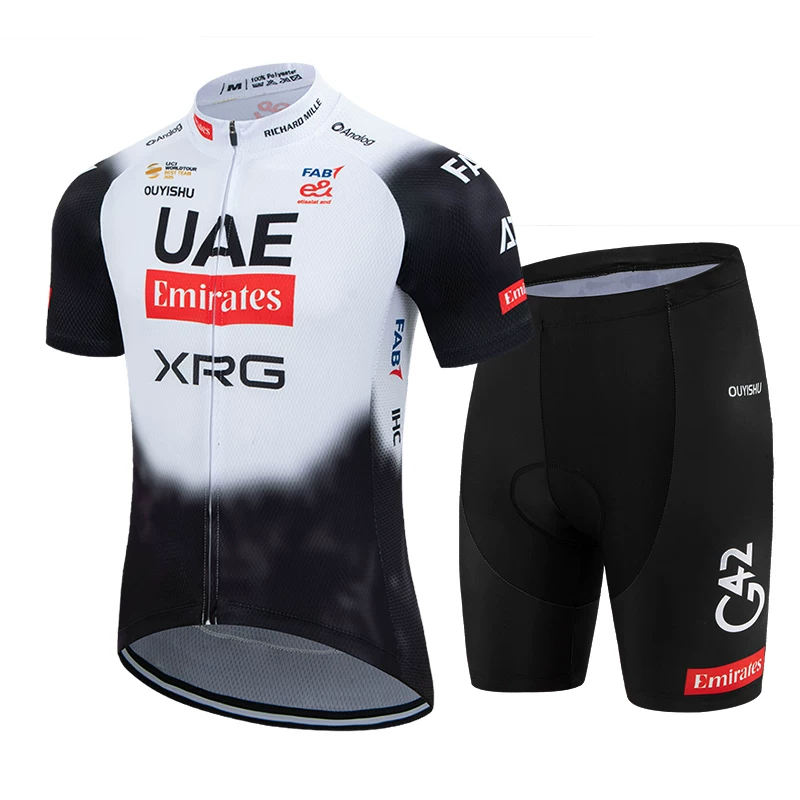 Sky cycling suit short sleeved set men's summer road cycling suit quick drying breathable mountain baby bag cycling pants top
