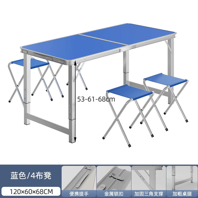 Folding tables, night market stalls, starting work, folding tables and chairs, setting up stalls, folding tables and chairs, outdoor portable push tables
