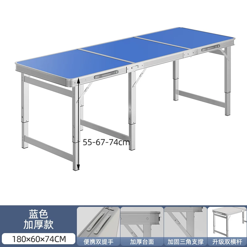 Folding tables, night market stalls, starting work, folding tables and chairs, setting up stalls, folding tables and chairs, outdoor portable push tables