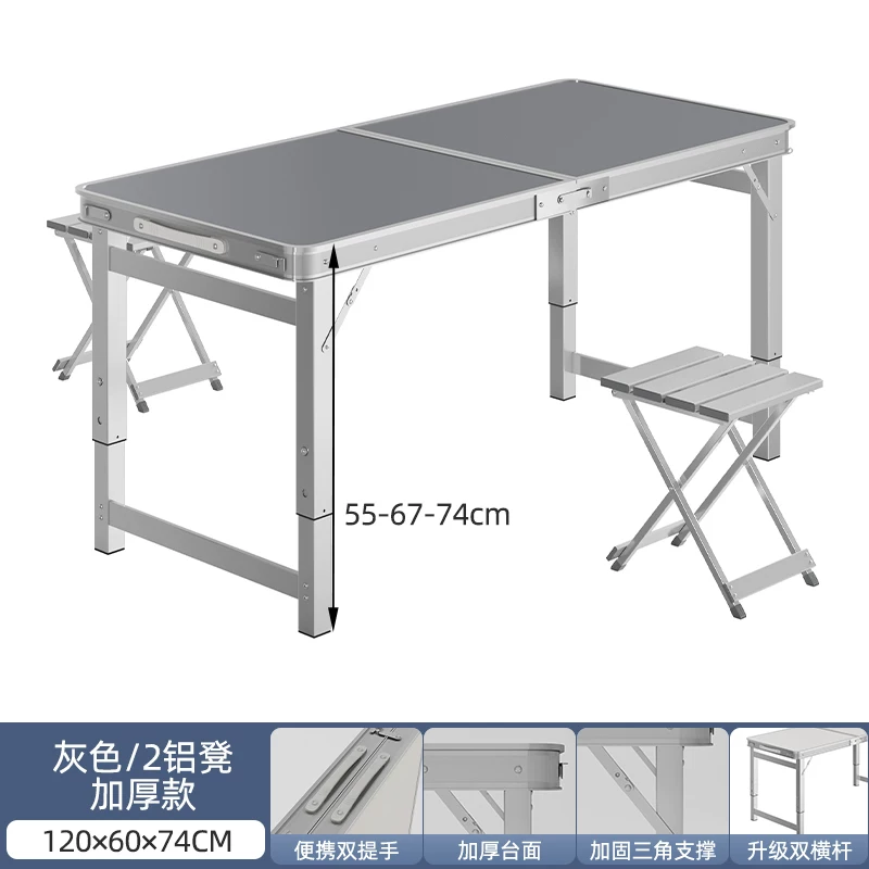 Folding tables, night market stalls, starting work, folding tables and chairs, setting up stalls, folding tables and chairs, outdoor portable push tables