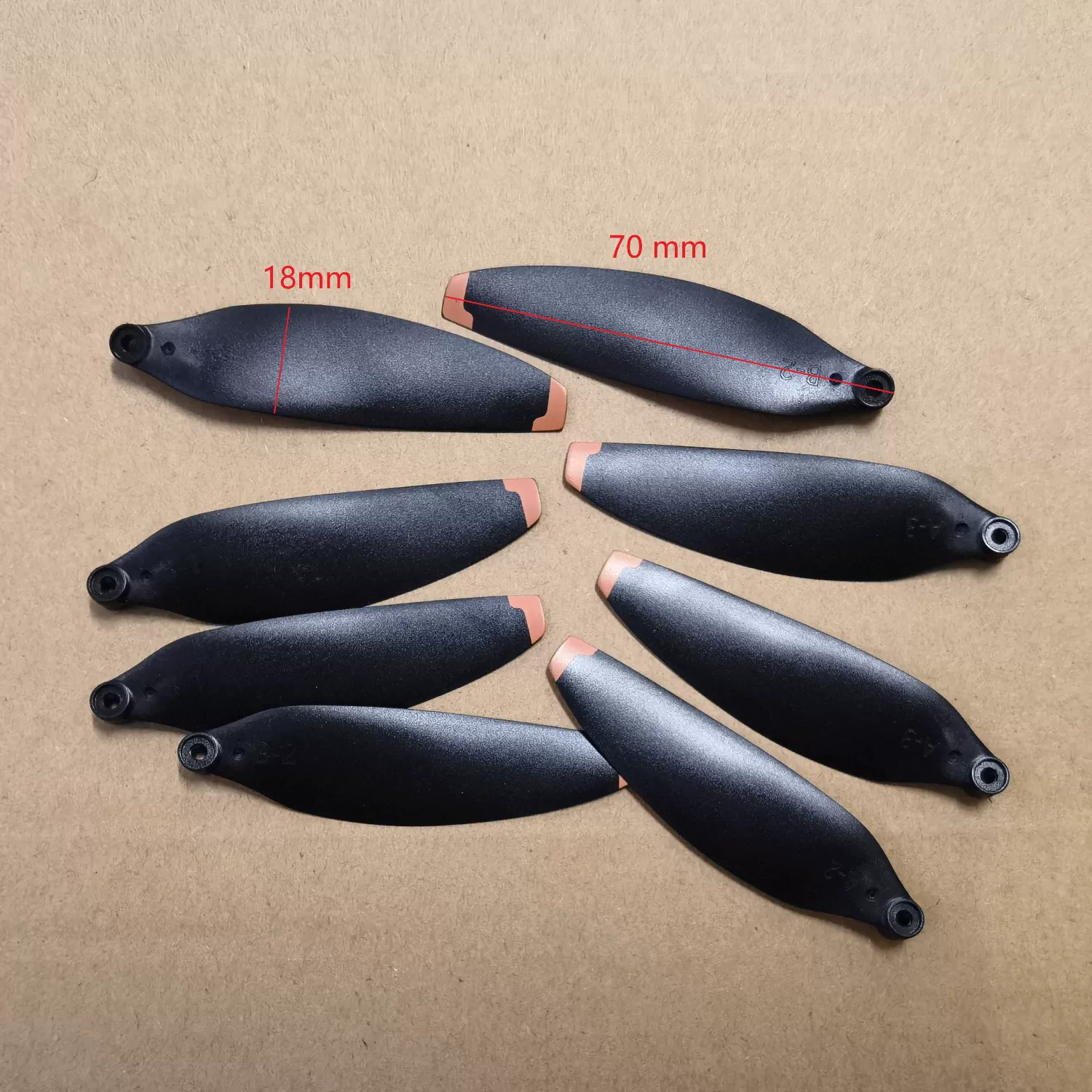 Original Universal Unmanned Aerial Vehicle Fan Blades Brushless Remote Control Helicopter Propeller Fan Blades Wing Accessories Model Wings