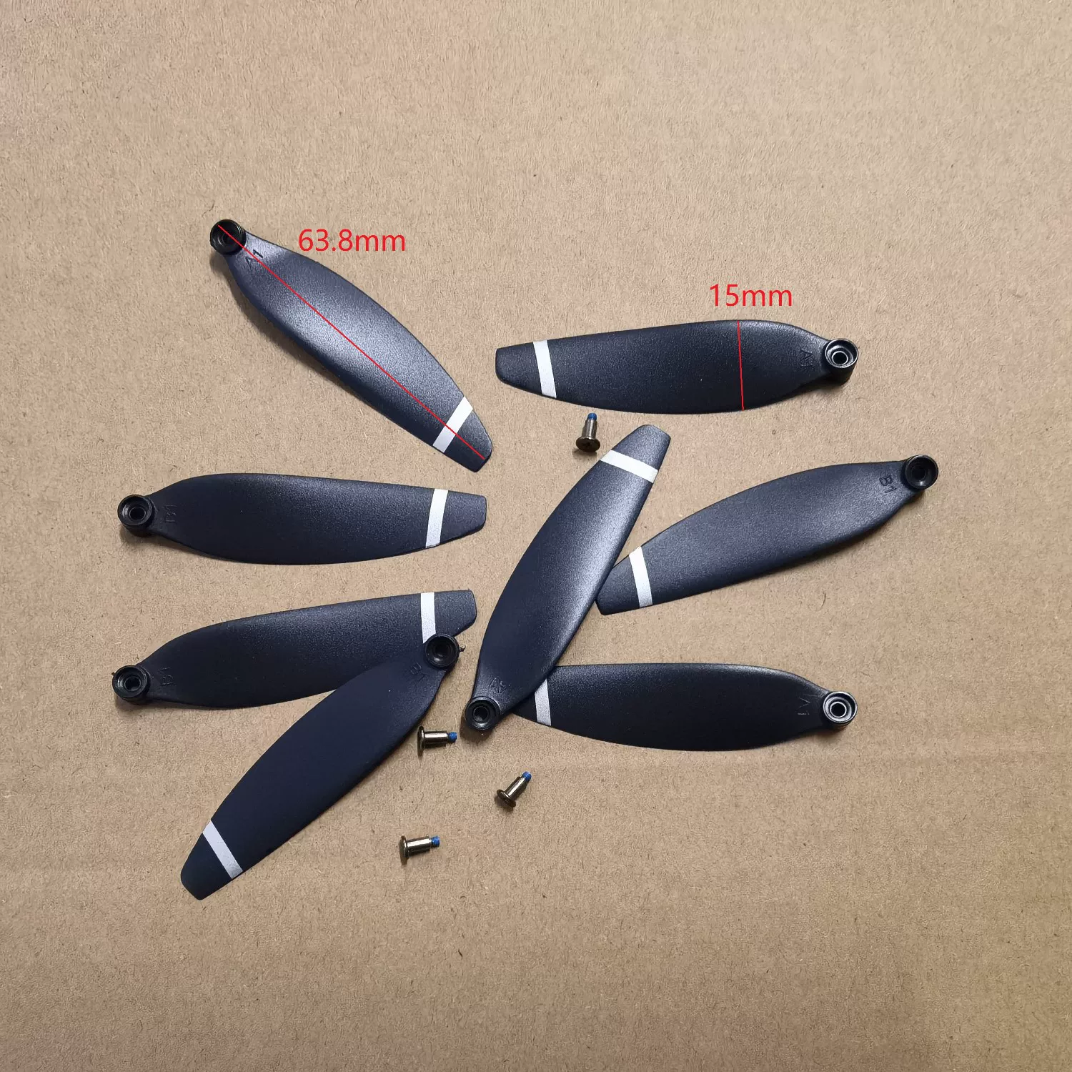 Original Universal Unmanned Aerial Vehicle Fan Blades Brushless Remote Control Helicopter Propeller Fan Blades Wing Accessories Model Wings