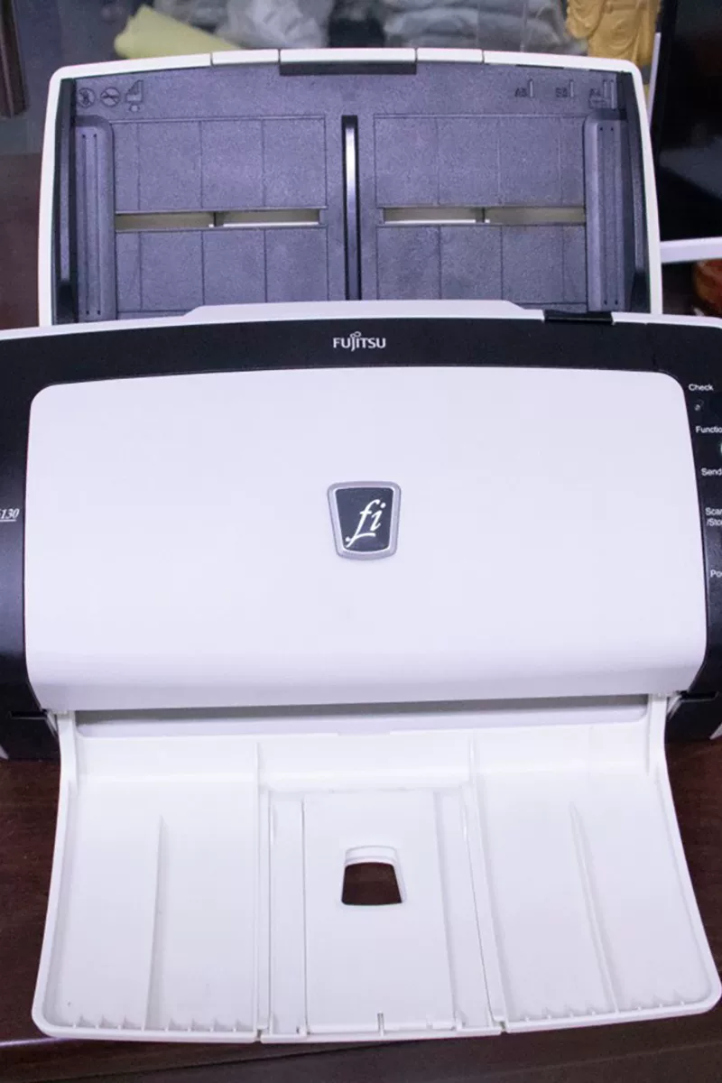 富士通fi6130扫瞄仪机高速双面彩色连续快速自动小型高清专业办公