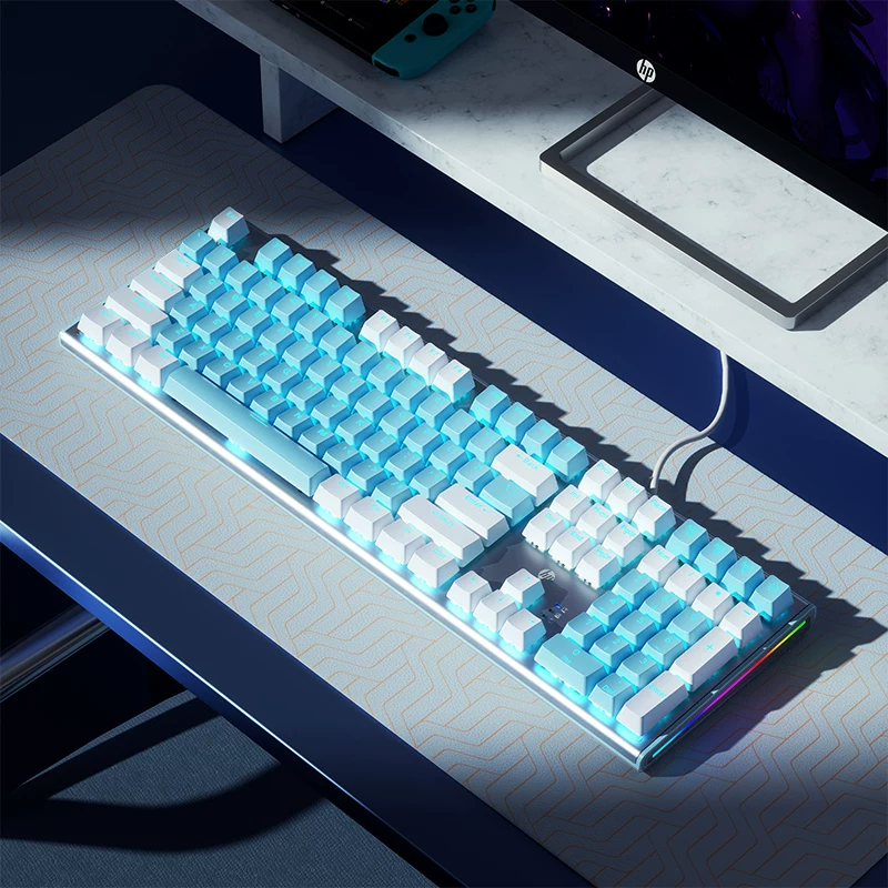 HP Mechanical Keyboard, Keyboard, Mouse Set, Mouse, Gaming, Laptop, Keyboard, Desktop, Male and Female Office