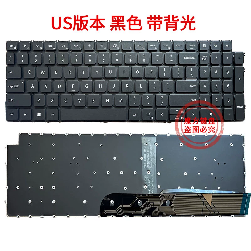 Подходит для клавиатуры Dell 3525, 3511, 3515, Inspiron 15, 5515, 7510, 16 Plus, 7610.