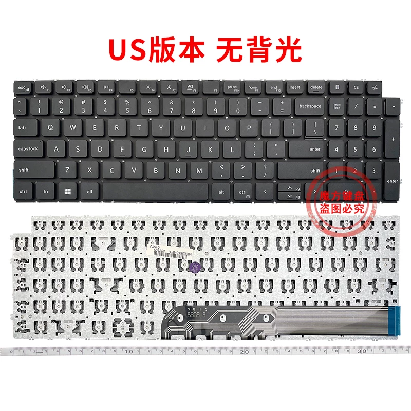 Подходит для клавиатуры Dell 3525, 3511, 3515, Inspiron 15, 5515, 7510, 16 Plus, 7610.