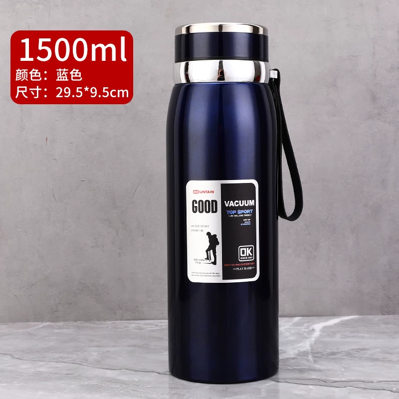 316 stainless steel outdoor car portable insulated cup with a large capacity of 1000ml, men's and women's business tea cups, 800