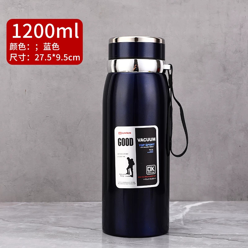 316 stainless steel outdoor car portable insulated cup with a large capacity of 1000ml, men's and women's business tea cups, 800