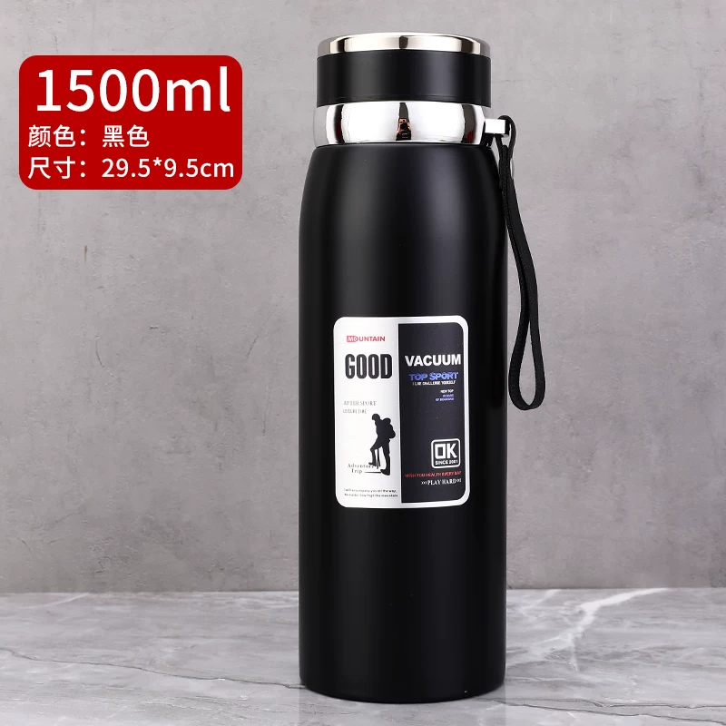 316 stainless steel outdoor car portable insulated cup with a large capacity of 1000ml, men's and women's business tea cups, 800