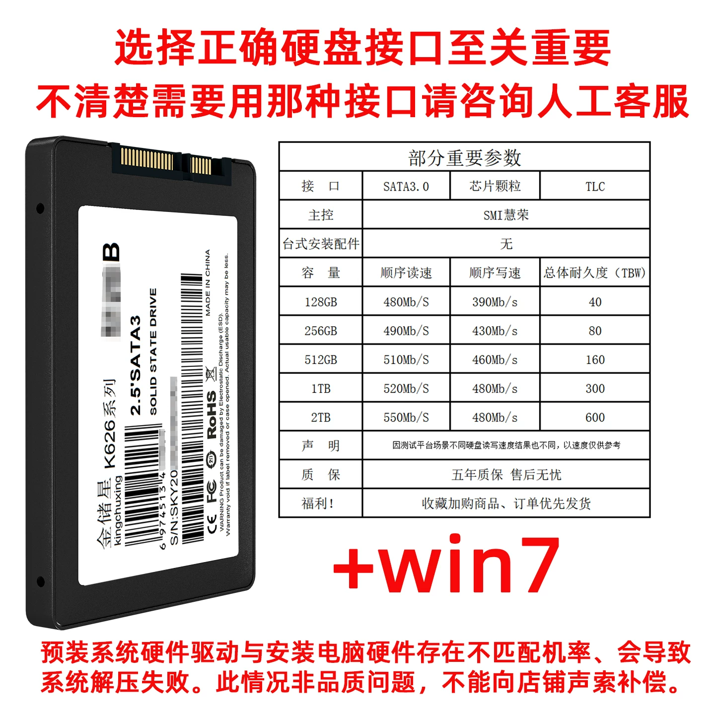 Твердотельный накопитель Jinchuxing SATA 1TB2T512GB256, настольный компьютер, ноутбук, 2,5 дюйма, ssd128