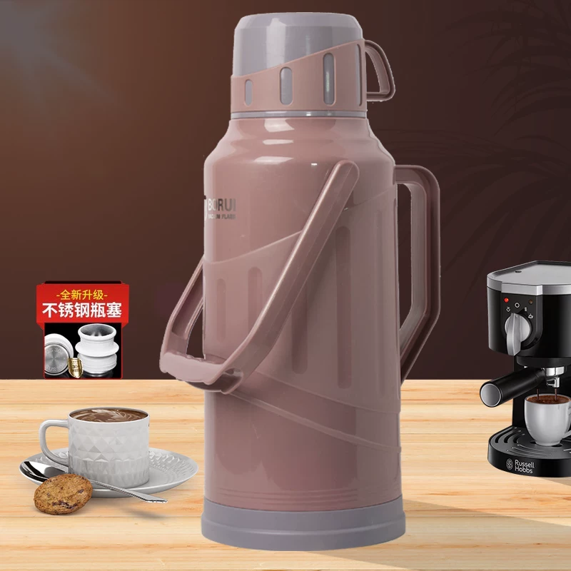 Hot water bottle for student dormitories, thermos for home use, thermos for opening water, tea bottle, inner container, 3.2-liter, 8-pound hot water kettle