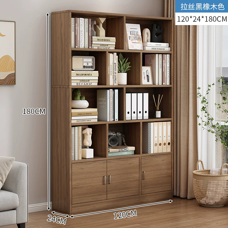 Bookshelf, floor to ceiling storage rack, integrated wall mounted bookshelf, household bookshelf, cabinet, storage cabinet, display cabinet, simple multi-layer design