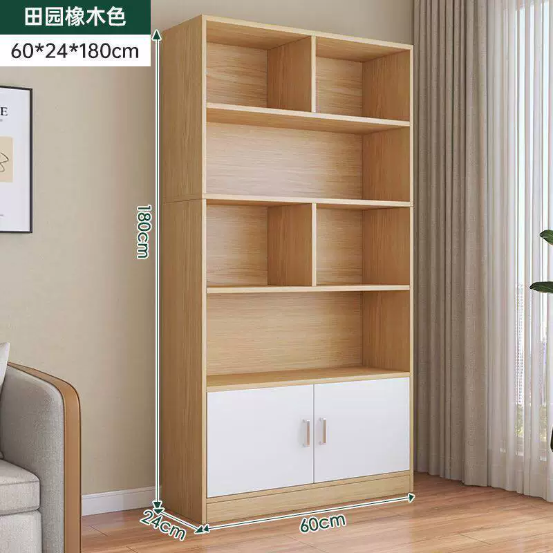 Bookcases, floor to ceiling shelves, multi-layer student home bookshelves, living room integrated wall to wall bookshelves, study floor to ceiling cabinets