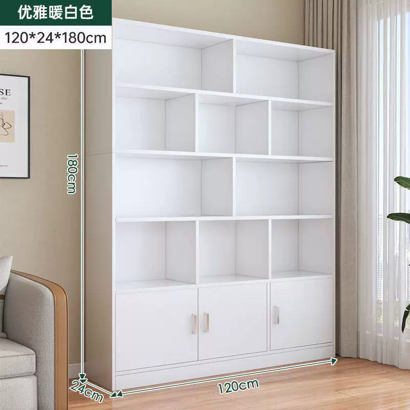 Bookcases, floor to ceiling shelves, multi-layer student home bookshelves, living room integrated wall to wall bookshelves, study floor to ceiling cabinets
