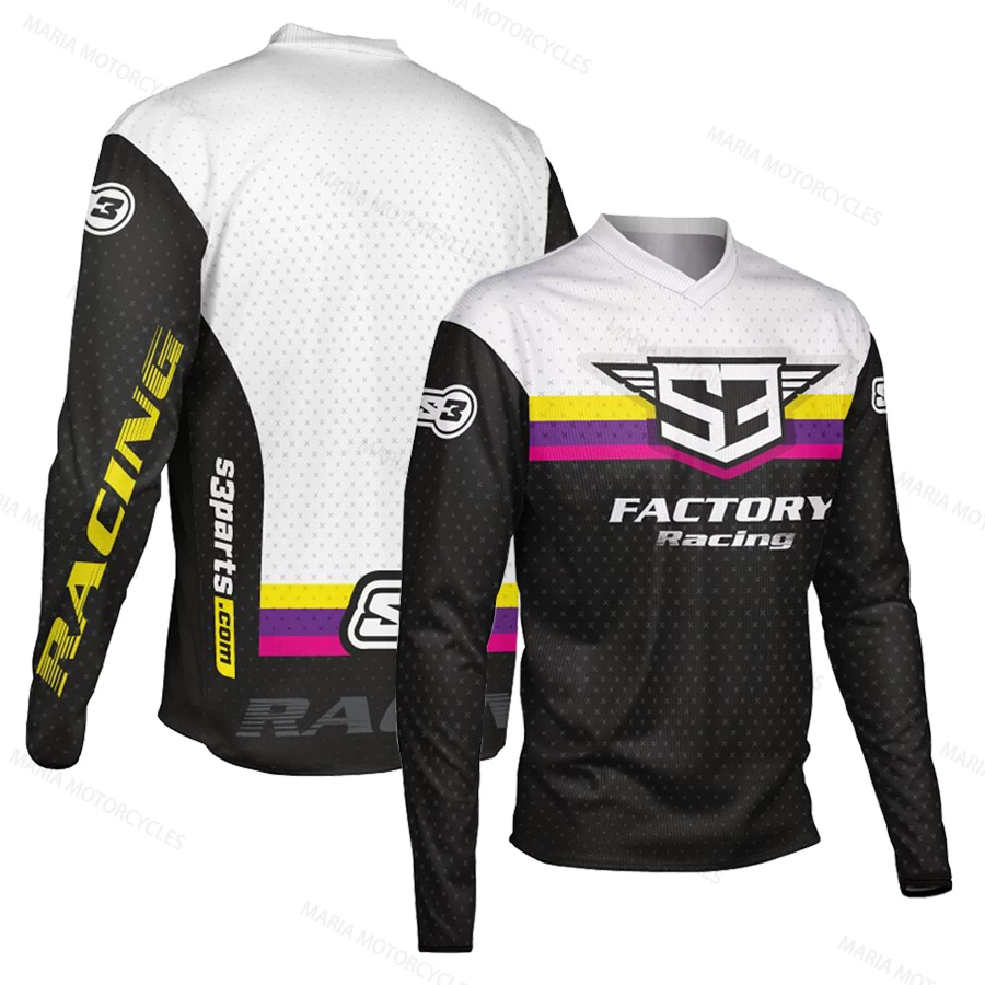 S3 motorcycle shirt racing suit quick dry long sleeved motorcycle suit mountain off-road riding suit bicycle speed conquer men