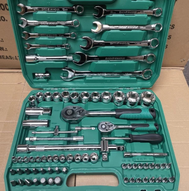 German quality auto repair tool set of 216 pieces, 72 teeth professional socket wrench set