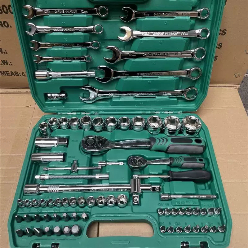 German quality auto repair tool set of 216 pieces, 72 teeth professional socket wrench set
