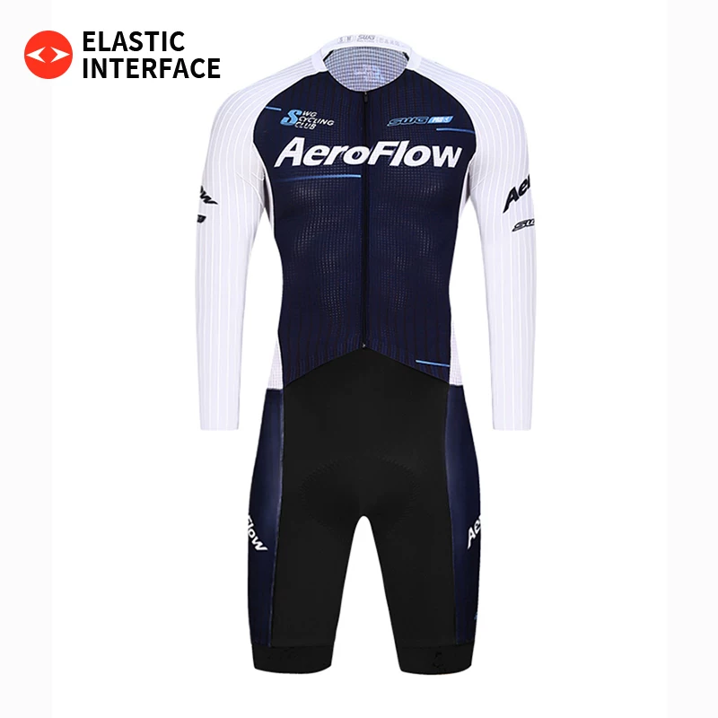 SWG Mingsheng cycling suit, men's summer competitive breathable quick drying short sleeved jumpsuit, double arrow seat cushion