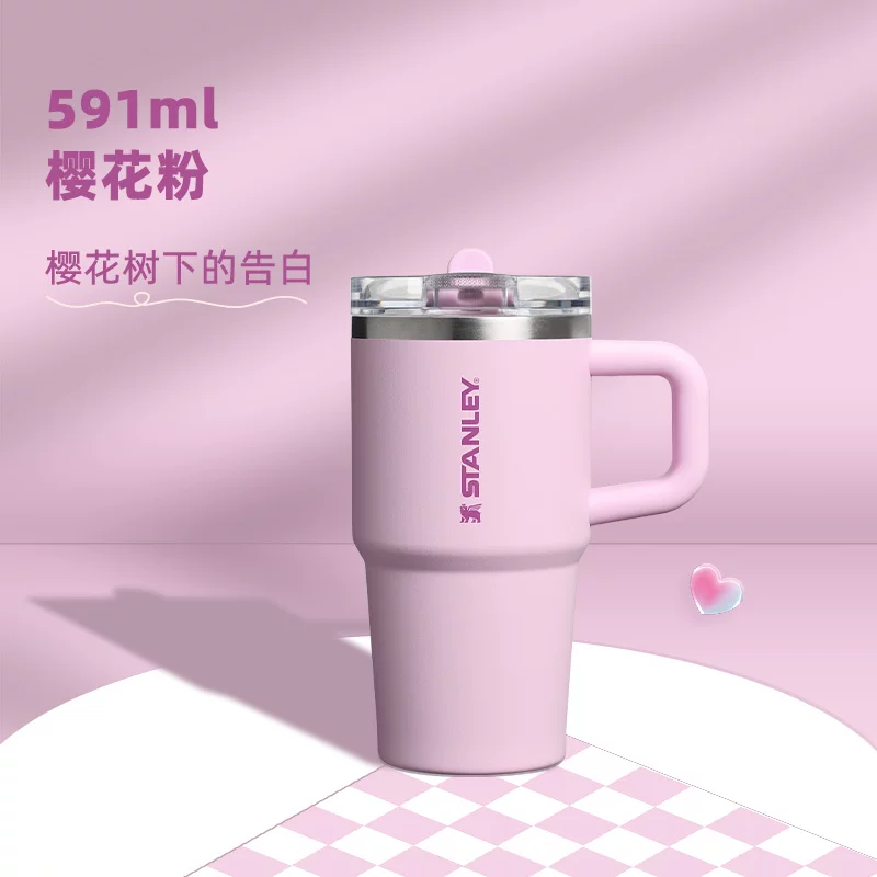 STANLEY Straw Cup Pro Office Home Car Fashion Large Capacity Sealed Leak proof Cup Outdoor Insulated Cup