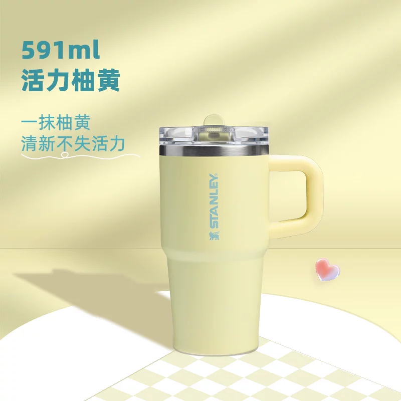 STANLEY Straw Cup Pro Office Home Car Fashion Large Capacity Sealed Leak proof Cup Outdoor Insulated Cup