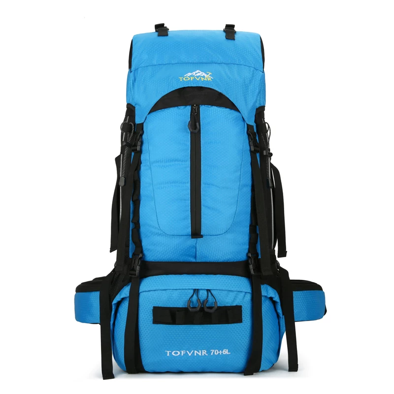 Men's 75L professional outdoor hiking backpack 65 70 liter backpack for women's large capacity camping backpack