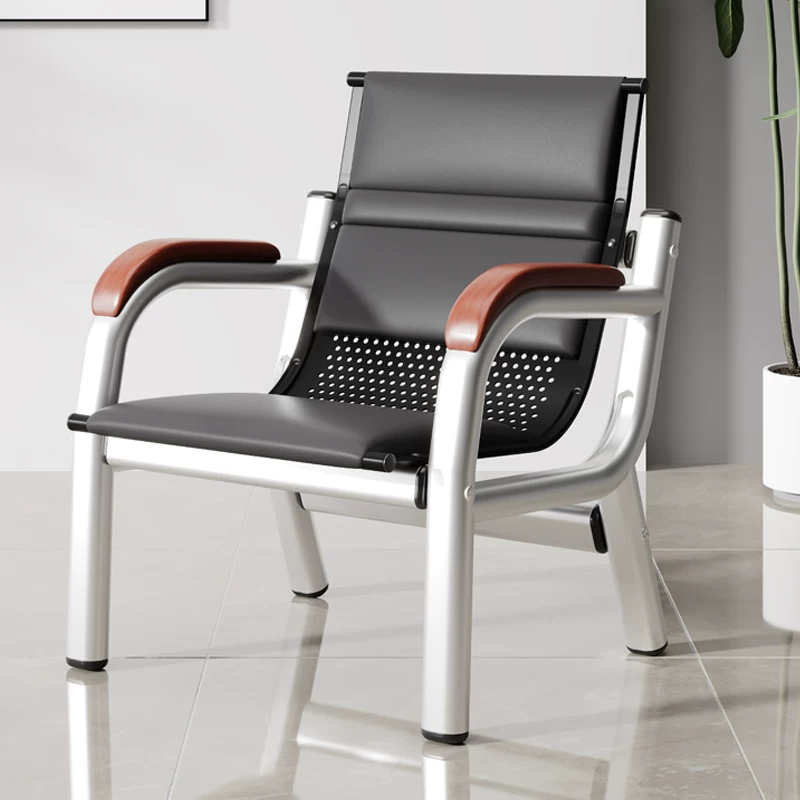 Office sofa, coffee table combination, reception room, simple three person seat, iron frame, long chair, iron art waiting sofa chair
