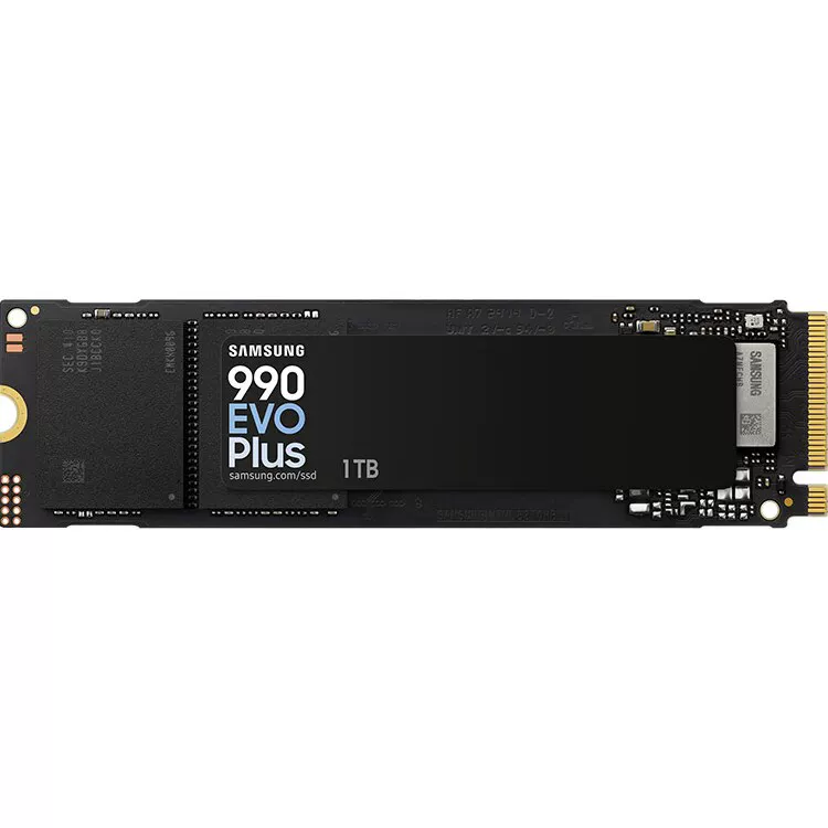 Твердотельный накопитель Samsung 990EVOPlus 1T NVMeM.2 для ноутбука, настольного компьютера, SSD