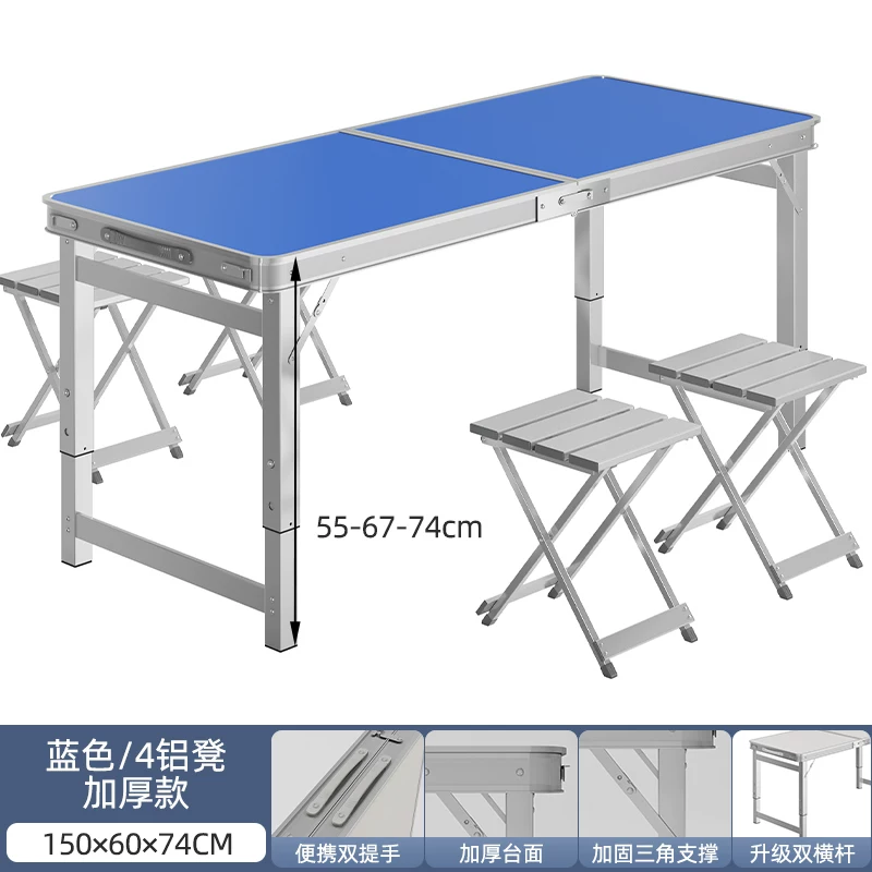 Folding tables, night market stalls, starting work, folding tables and chairs, setting up stalls, folding tables and chairs, outdoor portable push tables