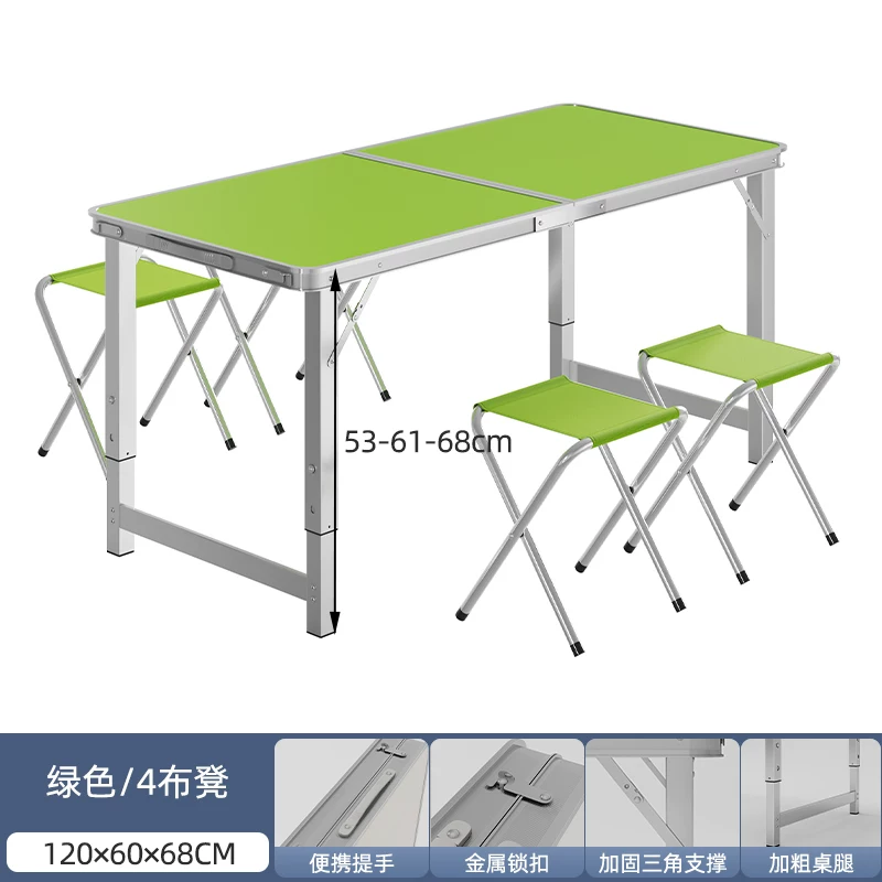 Folding tables, night market stalls, starting work, folding tables and chairs, setting up stalls, folding tables and chairs, outdoor portable push tables
