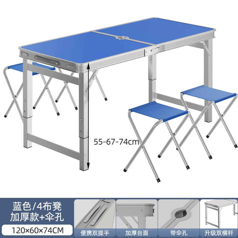 Folding tables, night market stalls, starting work, folding tables and chairs, setting up stalls, folding tables and chairs, outdoor portable push tables
