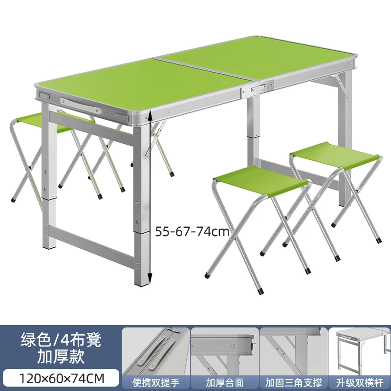 Folding tables, night market stalls, starting work, folding tables and chairs, setting up stalls, folding tables and chairs, outdoor portable push tables
