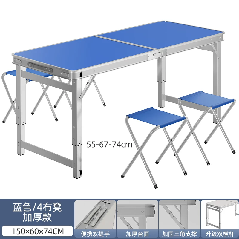 Folding tables, night market stalls, starting work, folding tables and chairs, setting up stalls, folding tables and chairs, outdoor portable push tables