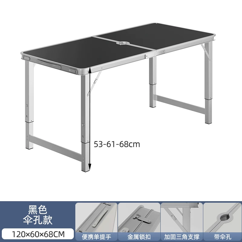 Folding tables, night market stalls, starting work, folding tables and chairs, setting up stalls, folding tables and chairs, outdoor portable push tables