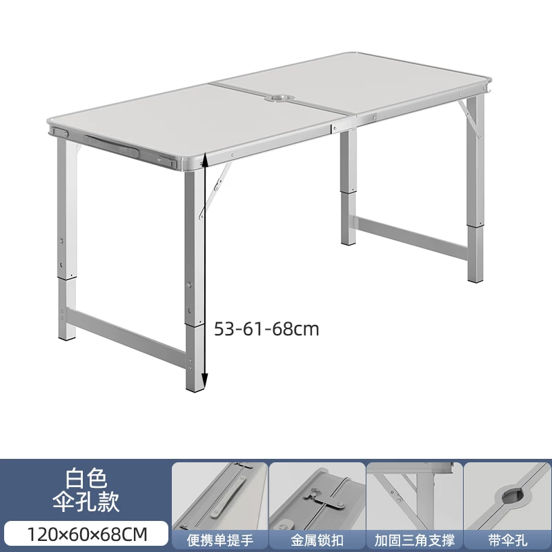 Folding tables, night market stalls, starting work, folding tables and chairs, setting up stalls, folding tables and chairs, outdoor portable push tables