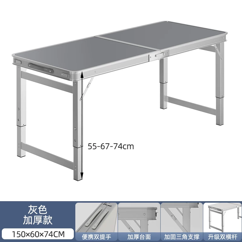 Folding tables, night market stalls, starting work, folding tables and chairs, setting up stalls, folding tables and chairs, outdoor portable push tables