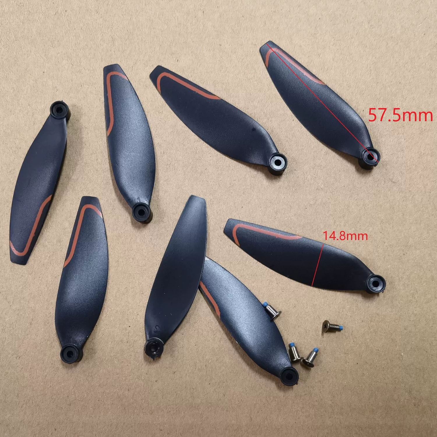 Original Universal Unmanned Aerial Vehicle Fan Blades Brushless Remote Control Helicopter Propeller Fan Blades Wing Accessories Model Wings