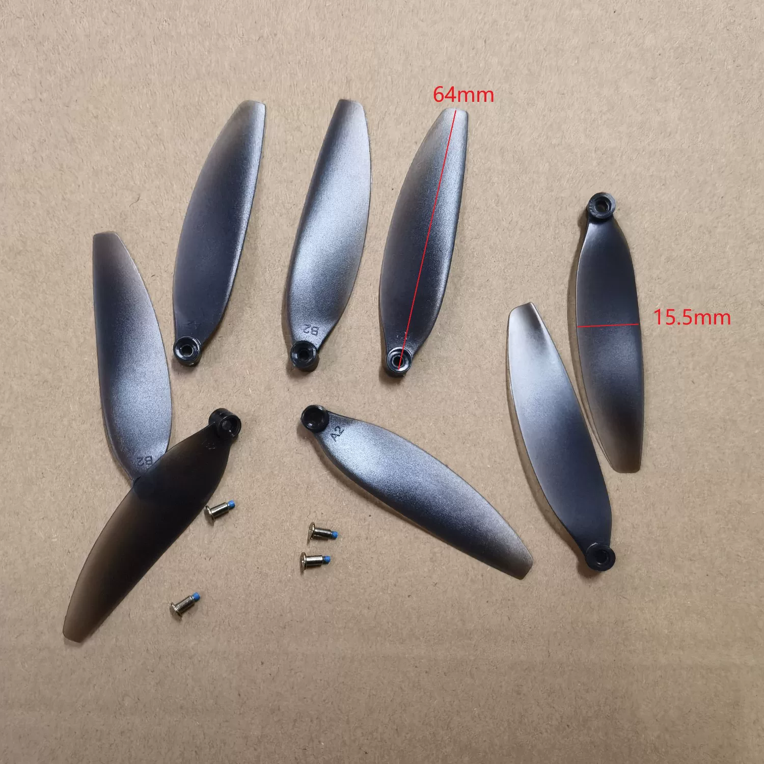 Original Universal Unmanned Aerial Vehicle Fan Blades Brushless Remote Control Helicopter Propeller Fan Blades Wing Accessories Model Wings