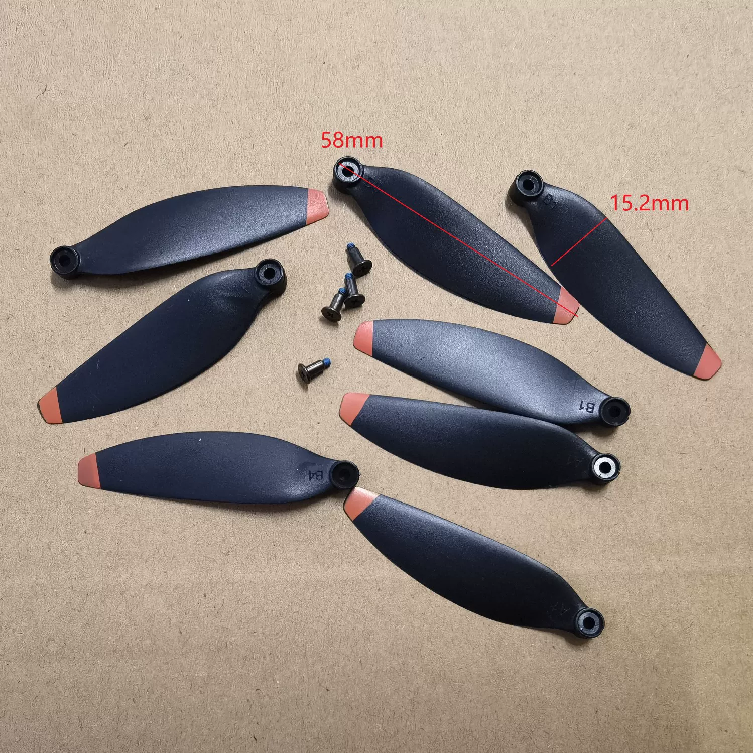 Original Universal Unmanned Aerial Vehicle Fan Blades Brushless Remote Control Helicopter Propeller Fan Blades Wing Accessories Model Wings