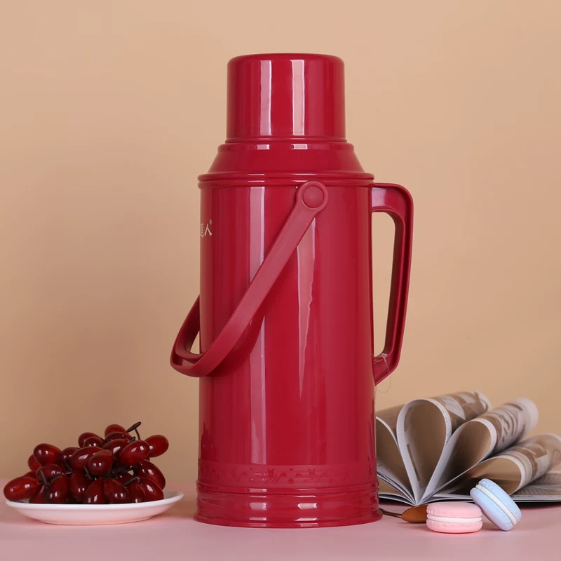 3.2L old-fashioned hot water bottle, household heater, student dormitory insulation, water bottle shell, large capacity glass tea bottle