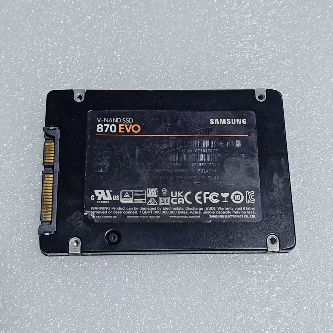 Samsung/三星 870EVO 250G 500G 1T2TBSSD настольный ноутбук с твердотельным накопителем