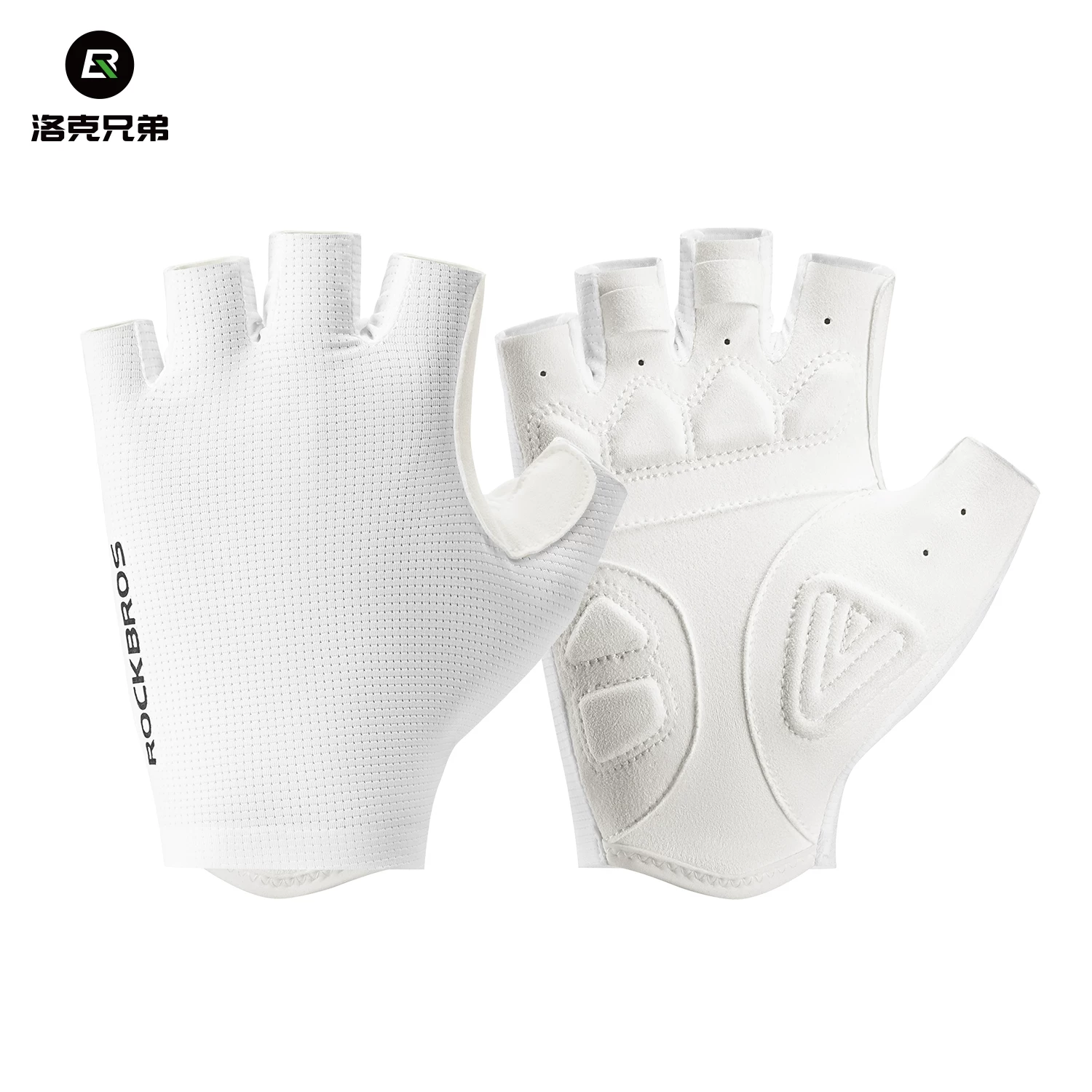 Rock Brothers Riding Gloves Half Finger Summer Men's and Women's Highway Mountaineering Bike Bicycle Bike Equipment Shock Absorbent Breathable