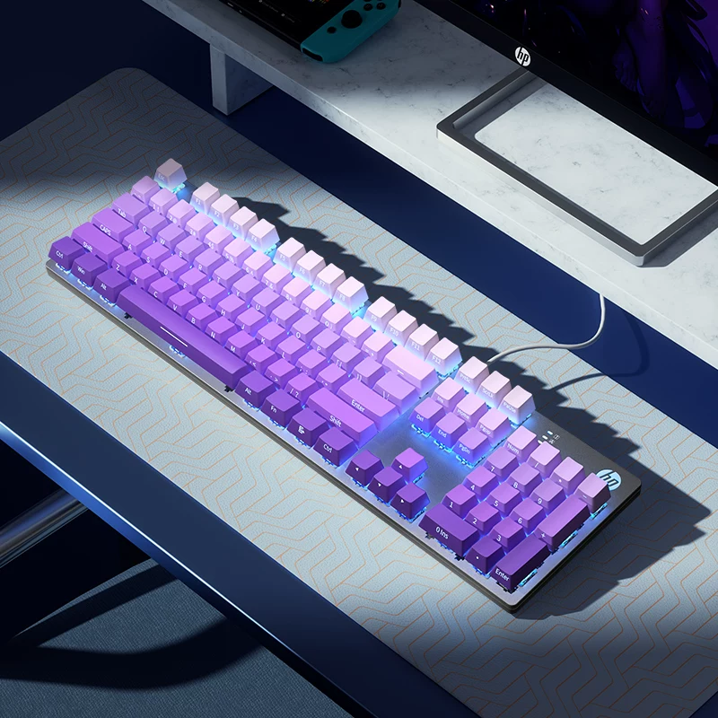 HP Mechanical Keyboard, Keyboard, Mouse Set, Mouse, Gaming, Laptop, Keyboard, Desktop, Male and Female Office