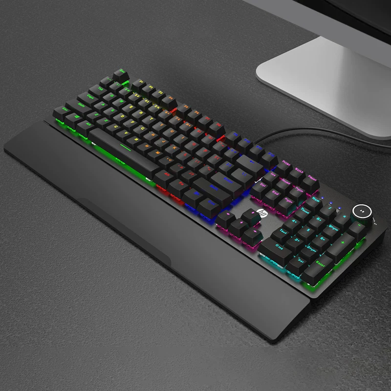 HP Mechanical Keyboard, Keyboard, Mouse Set, Mouse, Gaming, Laptop, Keyboard, Desktop, Male and Female Office