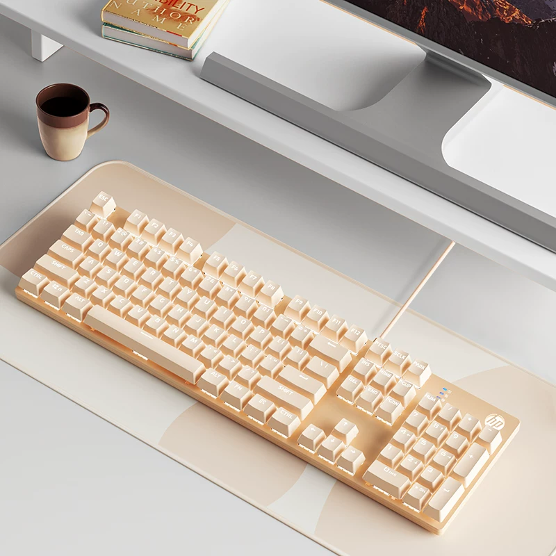 HP Mechanical Keyboard, Keyboard, Mouse Set, Mouse, Gaming, Laptop, Keyboard, Desktop, Male and Female Office