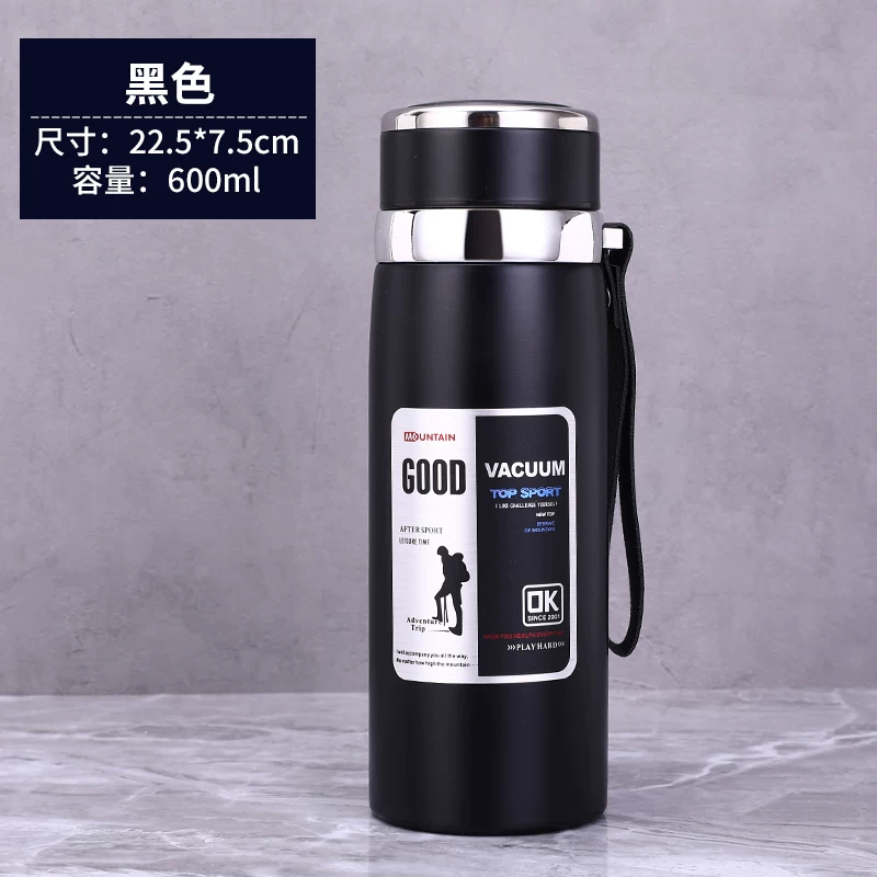 316 stainless steel outdoor car portable insulated cup with a large capacity of 1000ml, men's and women's business tea cups, 800