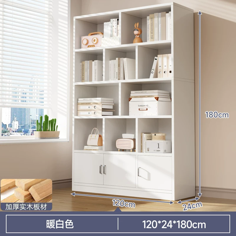 Bookshelf, floor to ceiling storage rack, integrated wall mounted bookshelf, household bookshelf, cabinet, storage cabinet, display cabinet, simple multi-layer design