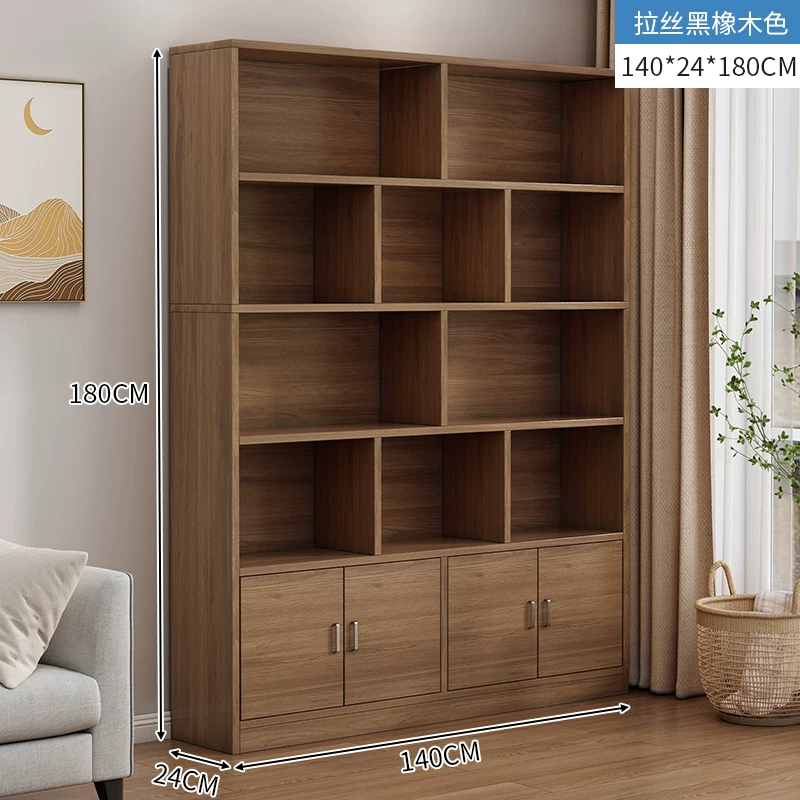 Bookshelf, floor to ceiling storage rack, integrated wall mounted bookshelf, household bookshelf, cabinet, storage cabinet, display cabinet, simple multi-layer design