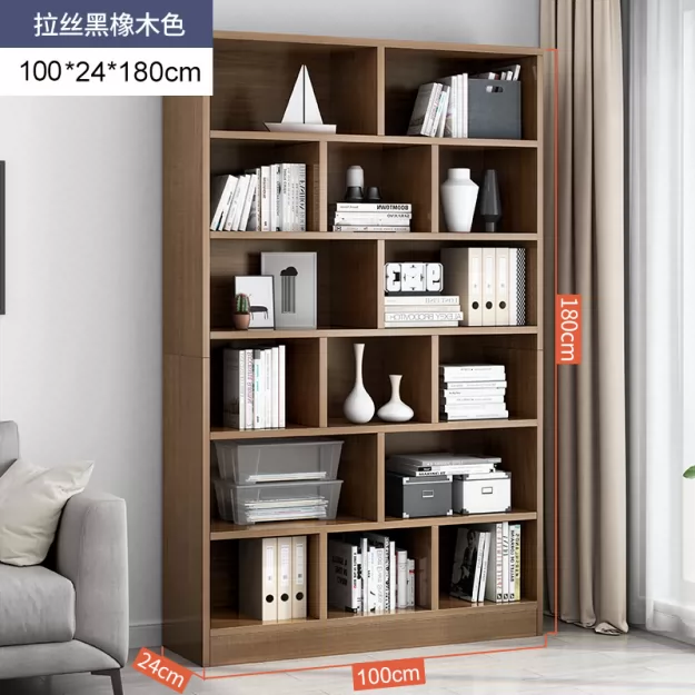 Bookshelf, floor to ceiling storage rack, integrated wall mounted bookshelf, household bookshelf, cabinet, storage cabinet, display cabinet, simple multi-layer design