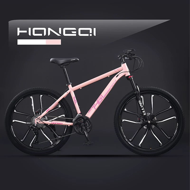 Red Flag Official Flagship Store Aluminum Alloy Mountain Bike Male Adult Off road Variable Speed Highway Purple Matching Youth Bike